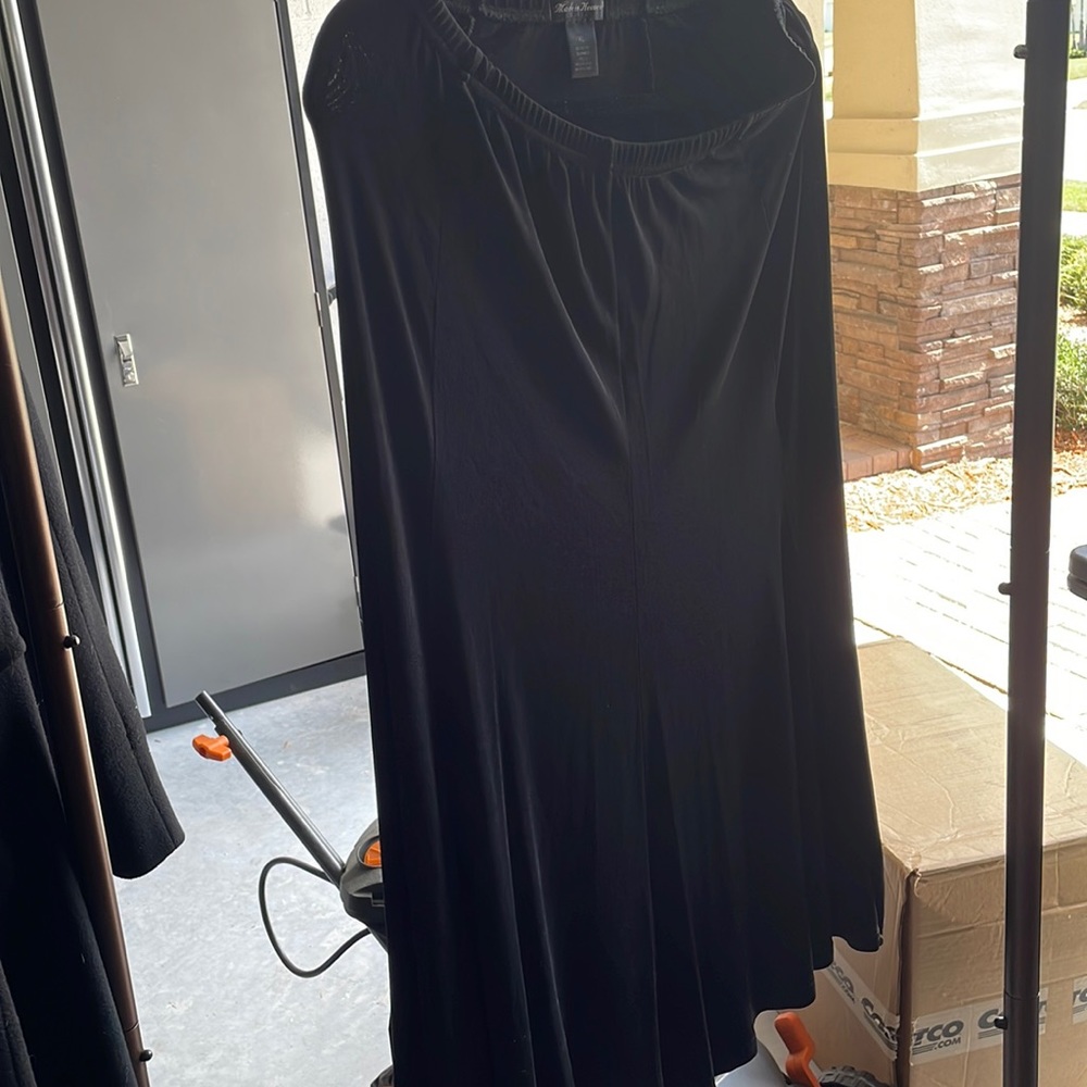 Black Midi Skirt.
